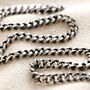 Men's Black Stainless Steel Curb Chain Necklace, thumbnail 1 of 6