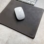 Personalised Monogram Leather Mouse Pad, thumbnail 2 of 4