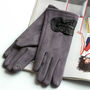 Leather Ruffle Detail Gloves, thumbnail 3 of 9