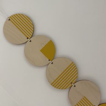 Yellow Lines Geometric Contemporary Wall Hanging Art, 2 of 6