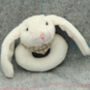 Cream Bunny Toy Rattle, From Birth, Gift Boxed, thumbnail 1 of 6
