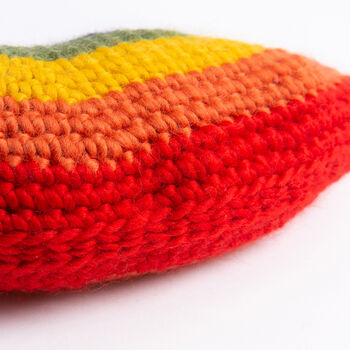 Bright Rainbow Cushion Set Crochet Kit, 5 of 8
