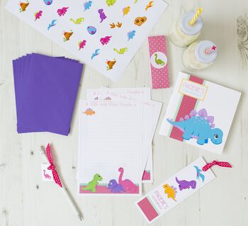 Personalised Dinosaur Stationery Bundle, 2 of 7