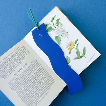 Colourful Wavy Leather Bookmark, 2 of 9