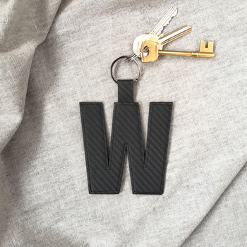 Monogram Leather Key Ring, 4 of 10