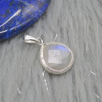 Moonstone 925 Silver Pendant: June Birthstone, 5 of 8