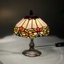Floral Tiffany Table Lamp, Home Decor, Handmade Antique, thumbnail 3 of 12