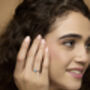 Dainty Silver Opal Ring, thumbnail 8 of 9