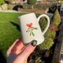 Ceramic Milk Jug With Embossed Mistletoe Motif, thumbnail 2 of 7
