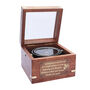 Personalised Glass Lid Gimbal Compass With Bronze Plaque, thumbnail 3 of 10