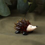 Glass Hedgehog Hand Blown Ornament In Gift Box, thumbnail 1 of 3