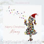 Blowing Butterfly Kisses To Mummy Christmas Card, thumbnail 1 of 10