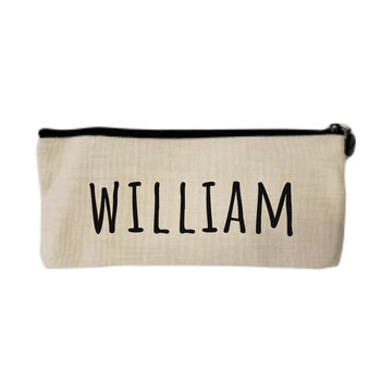 Personalised Linen Pencil Case, 2 of 7