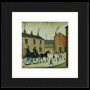 Framed 'Horsedrawn Carriage' Print. Lowry Style, thumbnail 2 of 2
