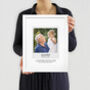 Wedding Photo Gift Custom Made Personalised Print, thumbnail 6 of 7