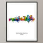 Southend On Sea Skyline Portrait Print And Box Canvas, thumbnail 3 of 5