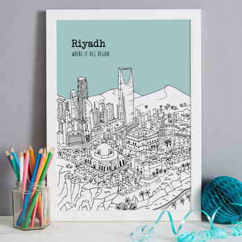 Personalised Riyadh Print, 6 of 9