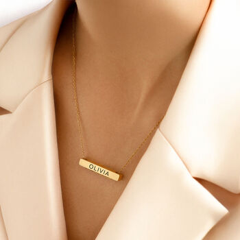 Multiple Name Bar Necklace, 7 of 10