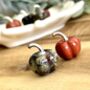 Miniture Natural Stone Halloween Pumkin Decoration, thumbnail 3 of 3