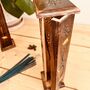 Brass Elephant Inlay Incense Tower Burner Box, thumbnail 4 of 10