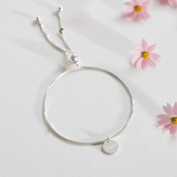 Sterling Silver Personalised Sliding Bracelet, 2 of 11