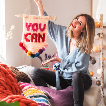 'You Can' Wall Hanging Knitting Kit, 4 of 10