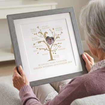 Personalised Golden Anniversary Photo Family Tree, 2 of 11