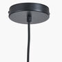 Black And Natural Rattan Pendant Ceiling Light, thumbnail 8 of 9