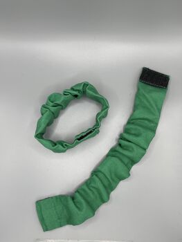 Breastfeeding Scrunchie Dark Green Cotton, 3 of 5