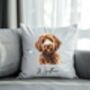 Personaslied Labradoodle Hearts Cushion Cover Gift, thumbnail 1 of 2