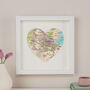 Personalised Location Amsterdam Map Heart Print, thumbnail 2 of 6