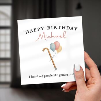 Funny Old Age Birthday Card For Him, 2 of 7