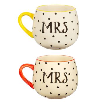 Polka Dot Mr And Mrs Mug, 3 of 4