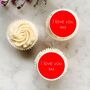 I Love You Cupcake Decorations, thumbnail 1 of 2