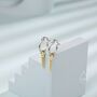 Sterling Silver Unicorn Horn Huggie Hoop Earrings, thumbnail 4 of 9