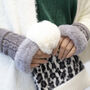 Cosy Cable Knit Fingerless Gloves, thumbnail 3 of 12