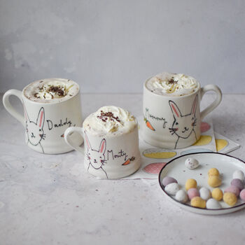 Personalised Easter Bunny Mugs For The Family, 4 of 7