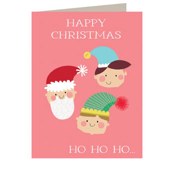 Mini Pink Christmas Card Pack, 7 of 7
