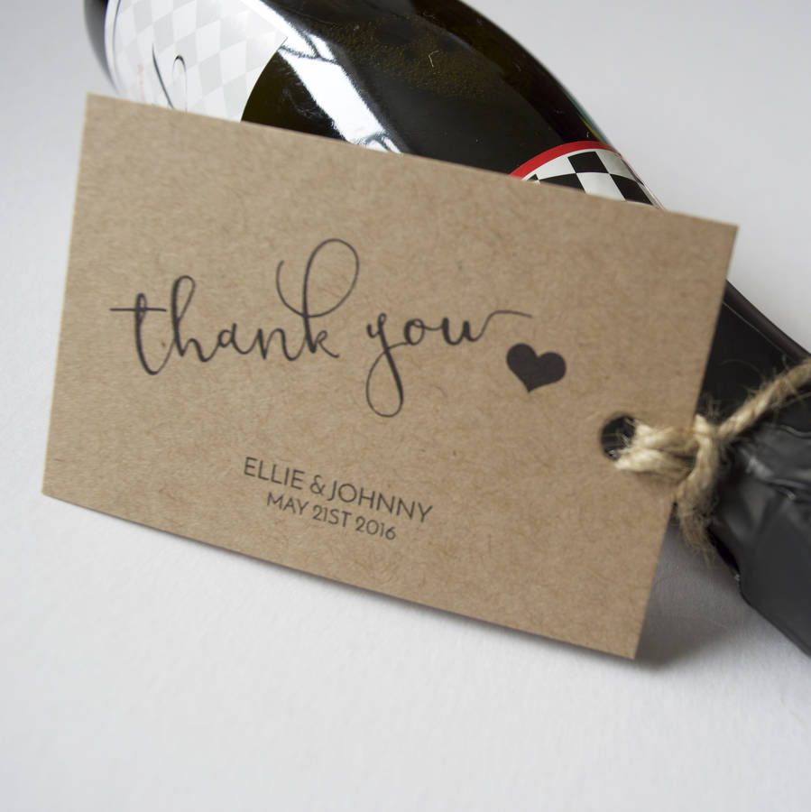 Personalised Wedding Favour Tags By Wonderland Invites Personalised Wedding Favour Tags