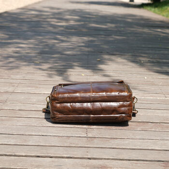 Vintage Look Leather Briefcase, 4 of 12