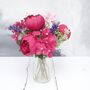 Deep Peony Bouquet With Lavender Faux, thumbnail 3 of 6