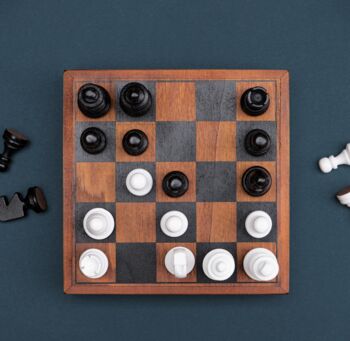 Iron And Glory Wooden Endgame Chess, 4 of 4