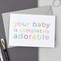 Adorable New Baby Card, thumbnail 1 of 3