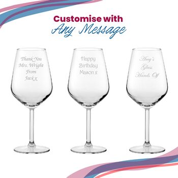 Personalised Allegra Red Wine Glass Gift Boxed, 5 of 7