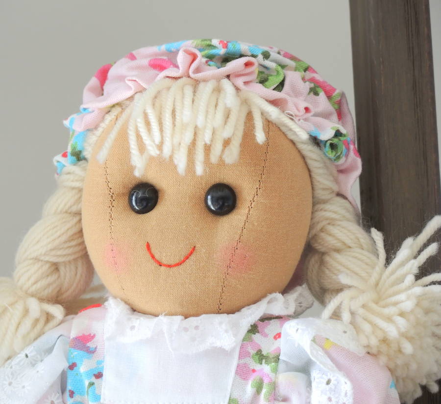 personalised nurse rag doll