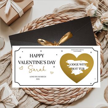 Personalised Valentine's Day Scratch Voucher, Valentine's Gift, 7 of 7