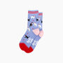 Cats In Love Bamboo Socks In Blue, thumbnail 3 of 4