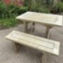 Outdoor Garden Bench With Double Braced Legs, thumbnail 1 of 9