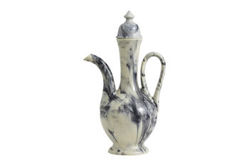 Black And White Marbled Glazed Pitcher, 2 of 2