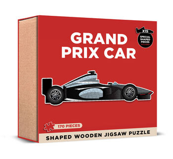 Wooden F1 Shaped Jigsaw, 5 of 5
